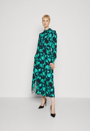 YAS Tall YASFLAIR LONG SHIRT DRESS - Blousejurk - black