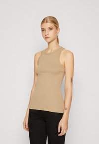 Samsøe Samsøe - ALEXO TANK - Tops - beige Miniatūras attēls 1