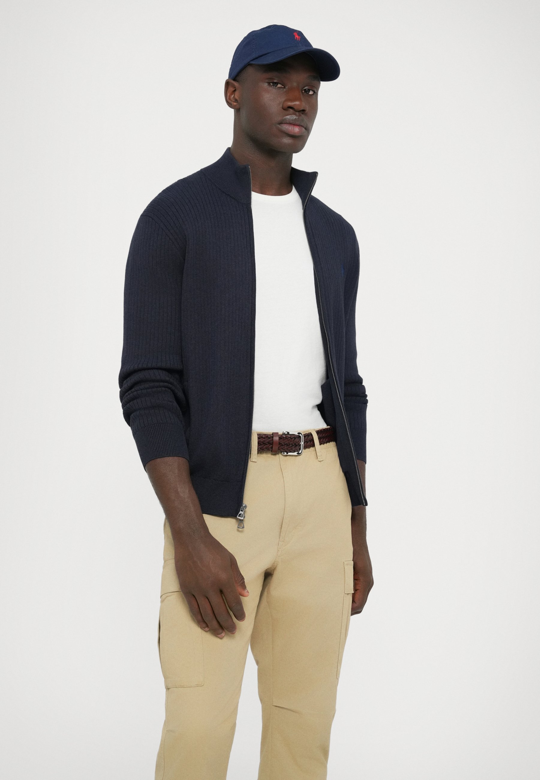 Polo Ralph Lauren SWEATER FULL ZIP - Cardigan - navy heather/dark