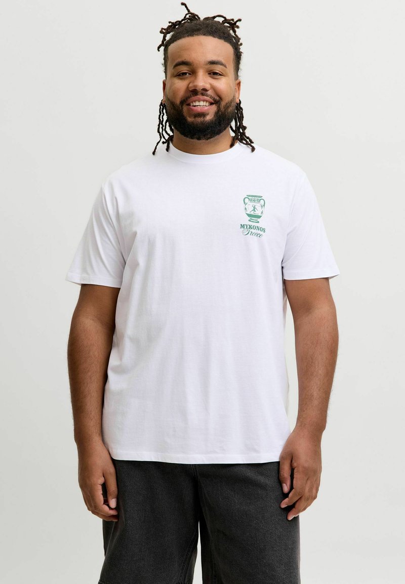 JACK & JONES PLUS T-Shirt Homme Col Rond Confortable Coton - Collection Casual Danoise