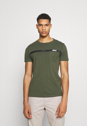 T-shirt con stampa - dark military