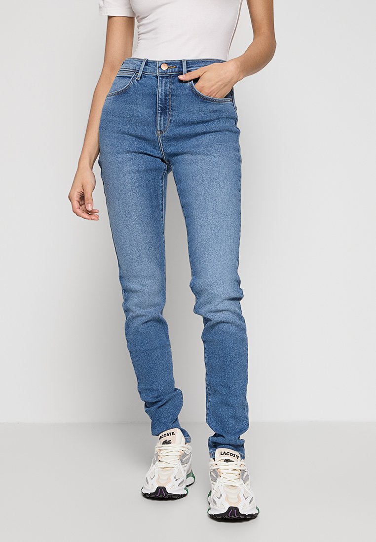 Wrangler Jeans Skinny Fit blauw