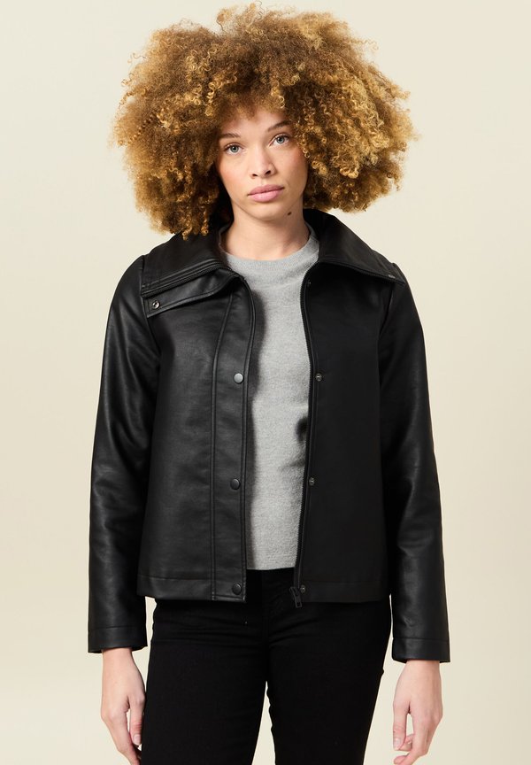 Kunstlederjacke - noir