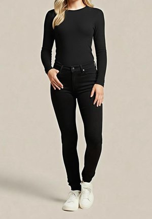 Vaqueros pitillo - black