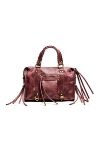 WORN-EFFECT WITH STRAPS - Håndtasker - bordeaux