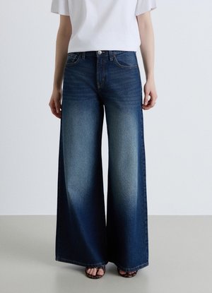Calliope, JEAN TINTA UNITA - Jeans a zampa - blu denim scuro