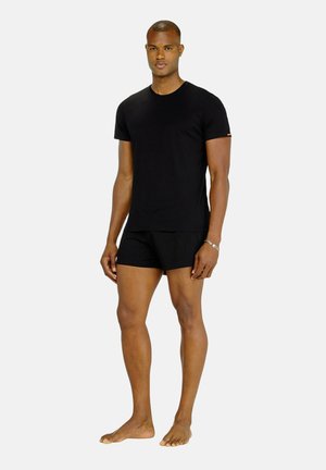 Diesel, DIESEL HERREN T-SHIRT 3ER PACK - RANDAL-D-CORE UNTERHEMD RUNDHALS KURZARM - Unterhemd/-shirt - schwarz