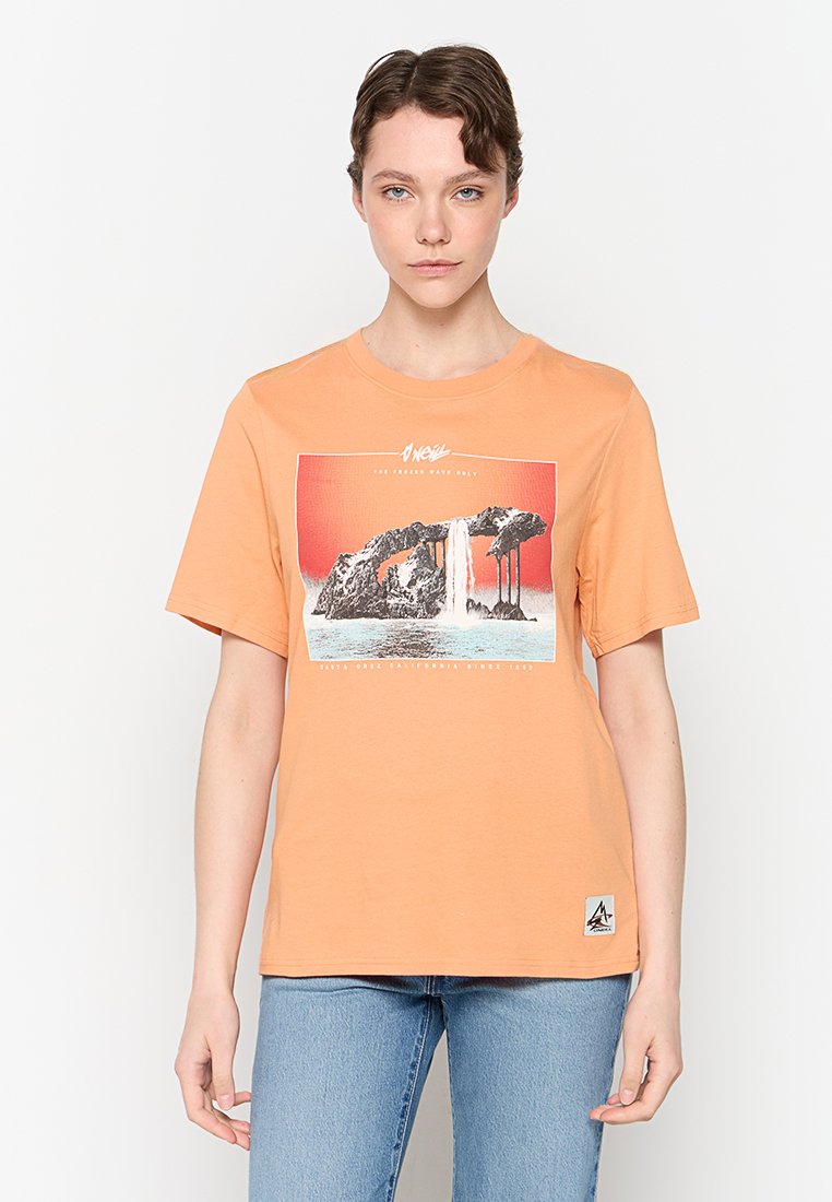 O’Neill T-shirt print oranje O’Neill T-shirt print oranje