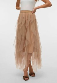 Vero Moda VMEVE HOHE TAILLE LANGER  - Maxirock - light taupe