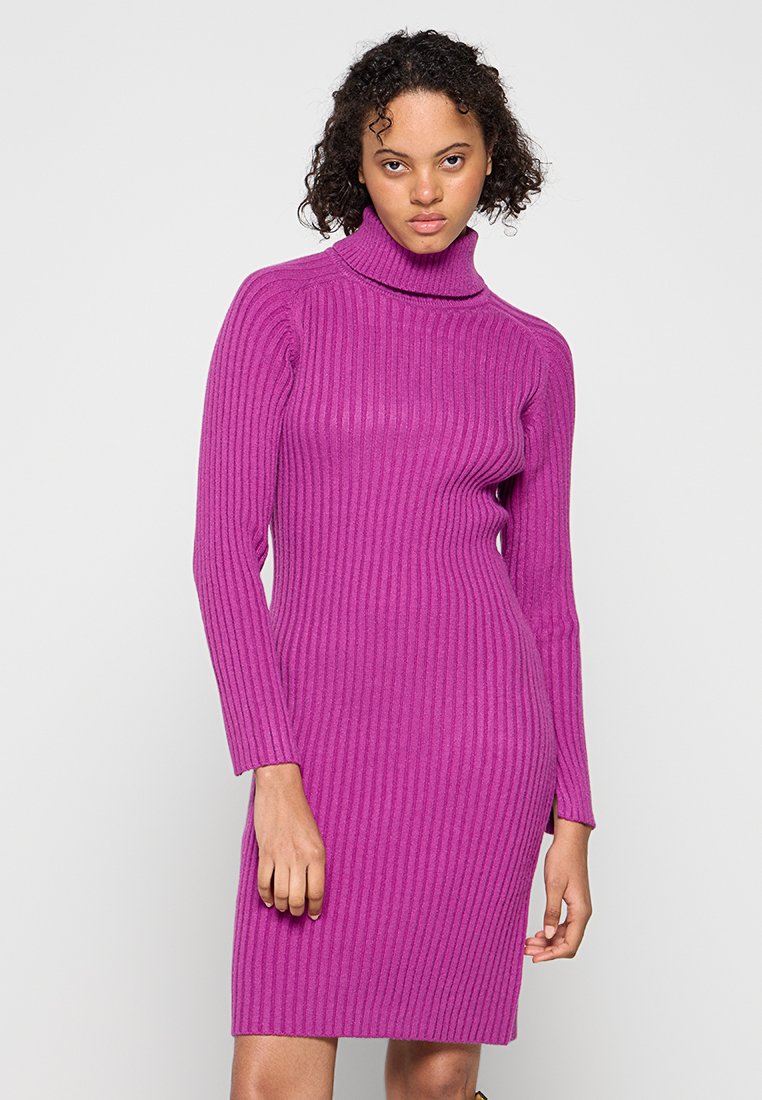 Apart Gebreide jurk paars