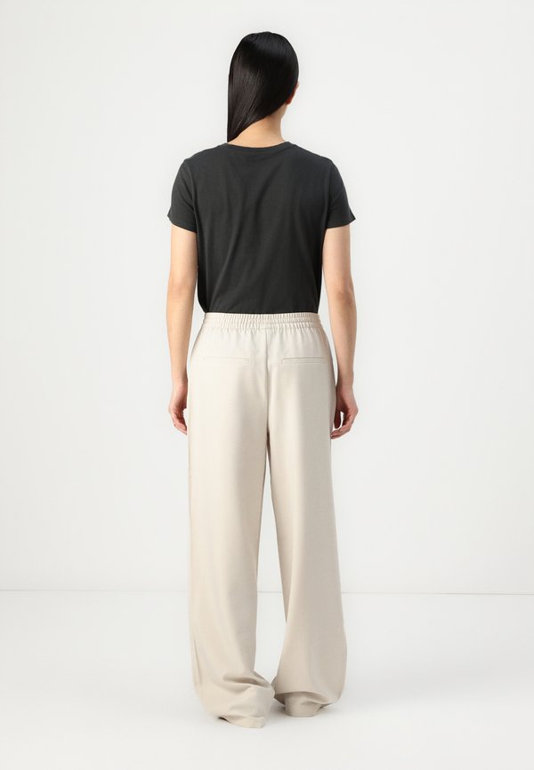 ONLGINNY WIDE PULL UP PANT - Trousers - pumice stone3