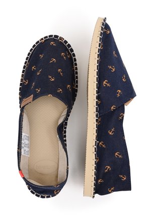Espadrille - mottled dark blue
