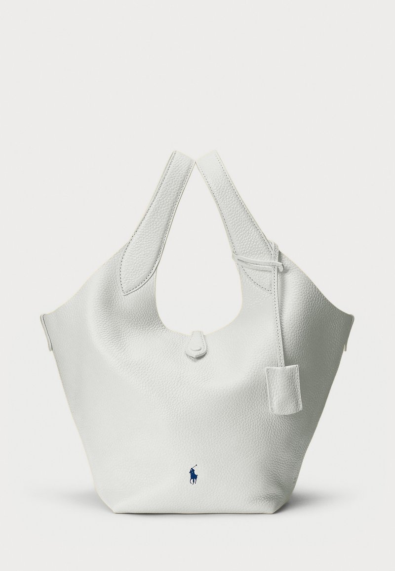 Polo Ralph Lauren POLO PLAY LEATHER TOTE - Maisiņveida soma - paper