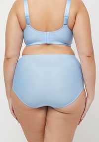 Ulla Popken 2ER-PACK NADELSTREIFEN HÖHER GESCHNITTEN - Slip - light blue