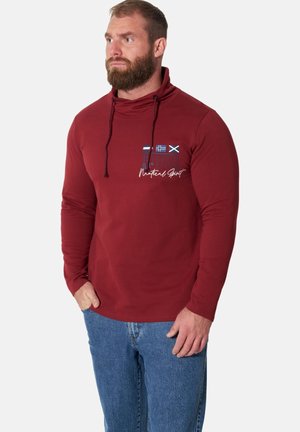 Jan Vanderstorm, DOPPELPACK SWEATSHIRT LARSVIK - Sweatshirt - dunkelrot dunkelblau
