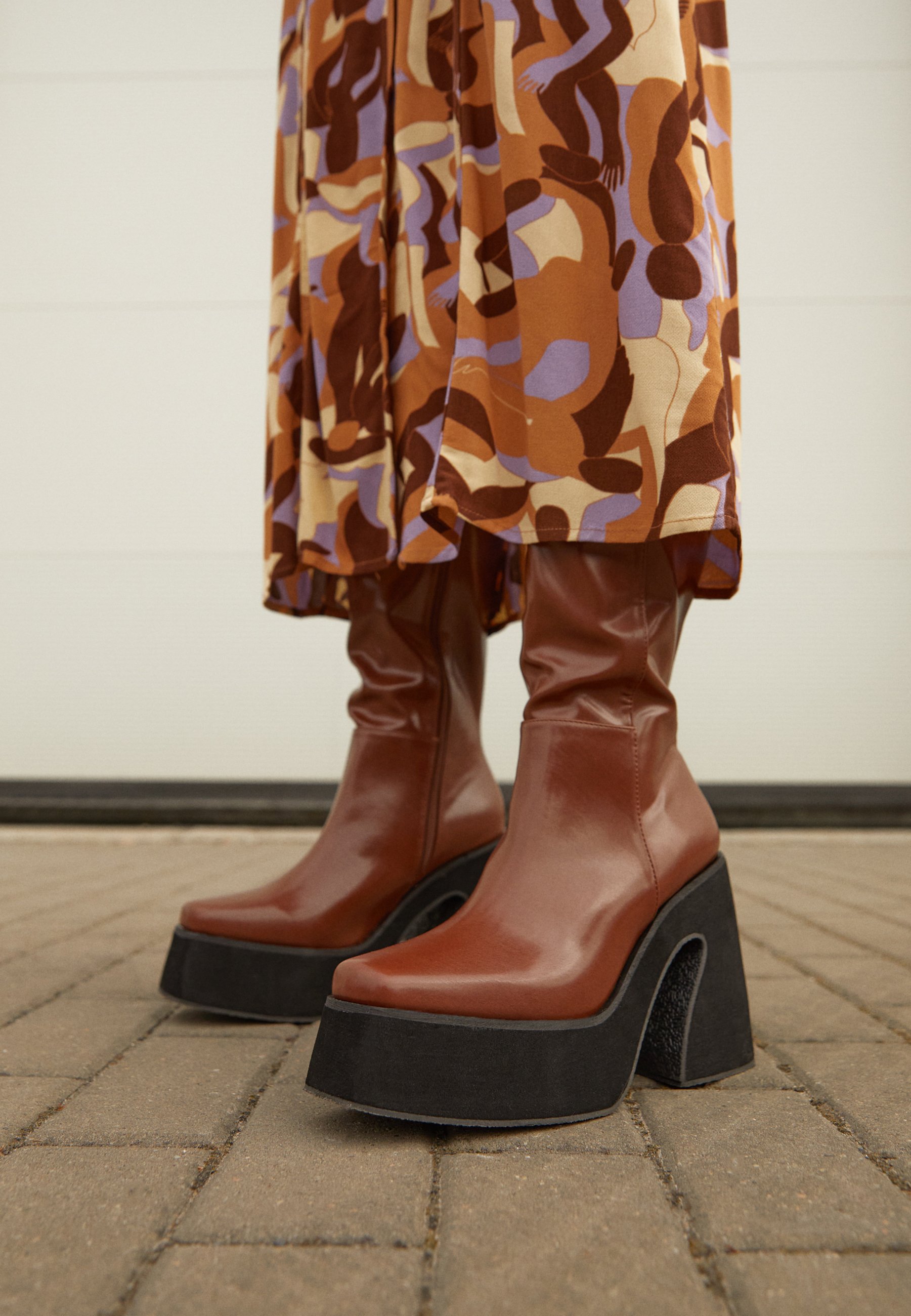 vegan platform boots