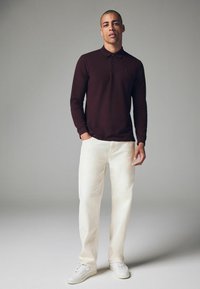 Next LONG SLEEVE  - REGULAR FIT - Polo majica - fig purple