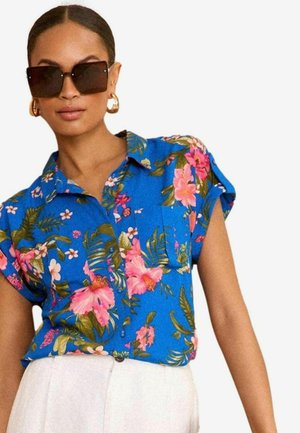 Love & Roses ROLL SLEEVE  PETITE   - Cămașă - blue