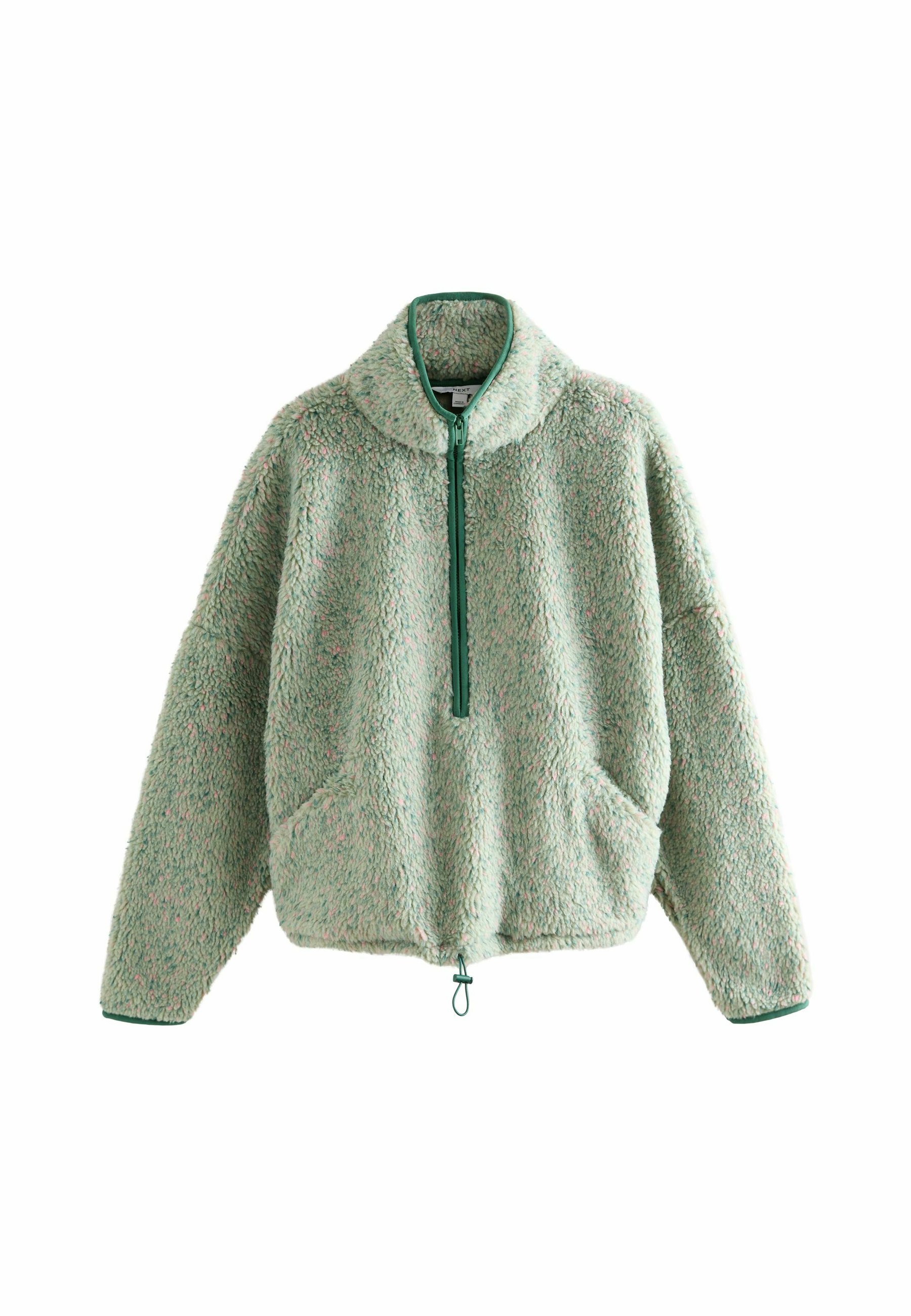 Next OVERSIZED TEDDY BORG - Fleece trui - teal blue/blauw - Zalando.nl
