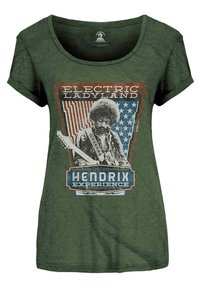 Paradiso Clothing JIMI HENDRIX ELECTRIC LADYLAND  - Print T-shirt - green