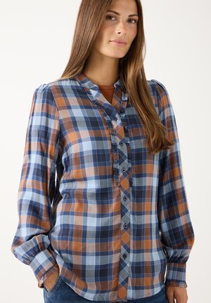 More & More, MORE & MORE FEMININE KAROBLUSE MIT RÜSCHEN - Hemdbluse - small check