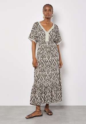 IKAT SWIRL SHIMMER - Maksimekko - khaki