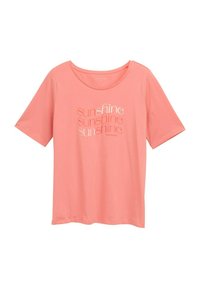 PLUS SIZE - Triko s potiskem - rosewood pink