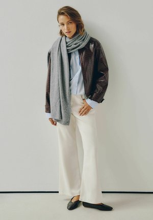 Next, MIDWEIGHT SCARF - Schal - grey knitted