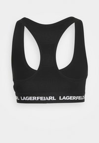 KARL LAGERFELD LOGO BRALETTE - Steznik - black