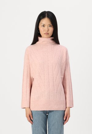 ONLJEANETT LIFE ROLL NECK - Strikkegenser - silver pink