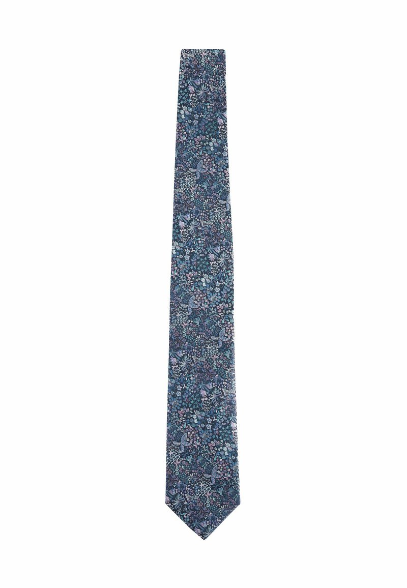 Next PATTERN SLIM - Kaklaraištis - navy blue purple floral