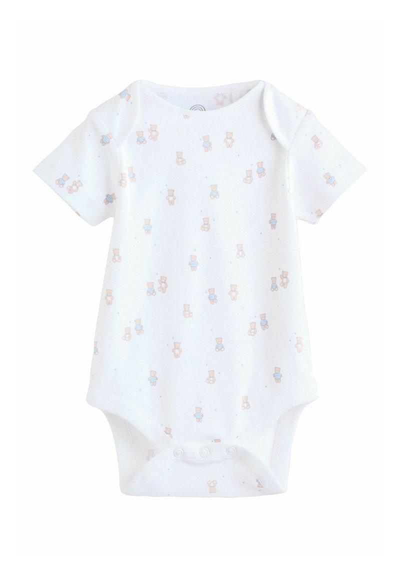 NEXT Confezione 5 Body Manica Corta Per Neonato - Blu, Taglia 6 Mesi, Cotone Inglese
