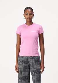Karl Lagerfeld Jeans LOGO SLIM-FIT - Jednoduché tričko - moonlite mauve