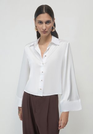 KIMONO SIMIL - Button-down blouse - bianco lana