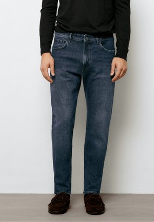 Massimo Dutti, SLIM FIT JEANS - Straight leg jeans - dark blue