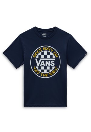 SIXTY SIX CIRCLE LOCK UP  - Camiseta estampada - dress blues