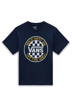 Vans SIXTY SIX CIRCLE LOCK UP  - T-Shirt print - dress blues