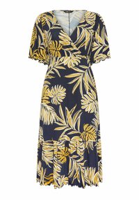 Yours Clothing LEAF SLEEVE - Trikoomekko - navy