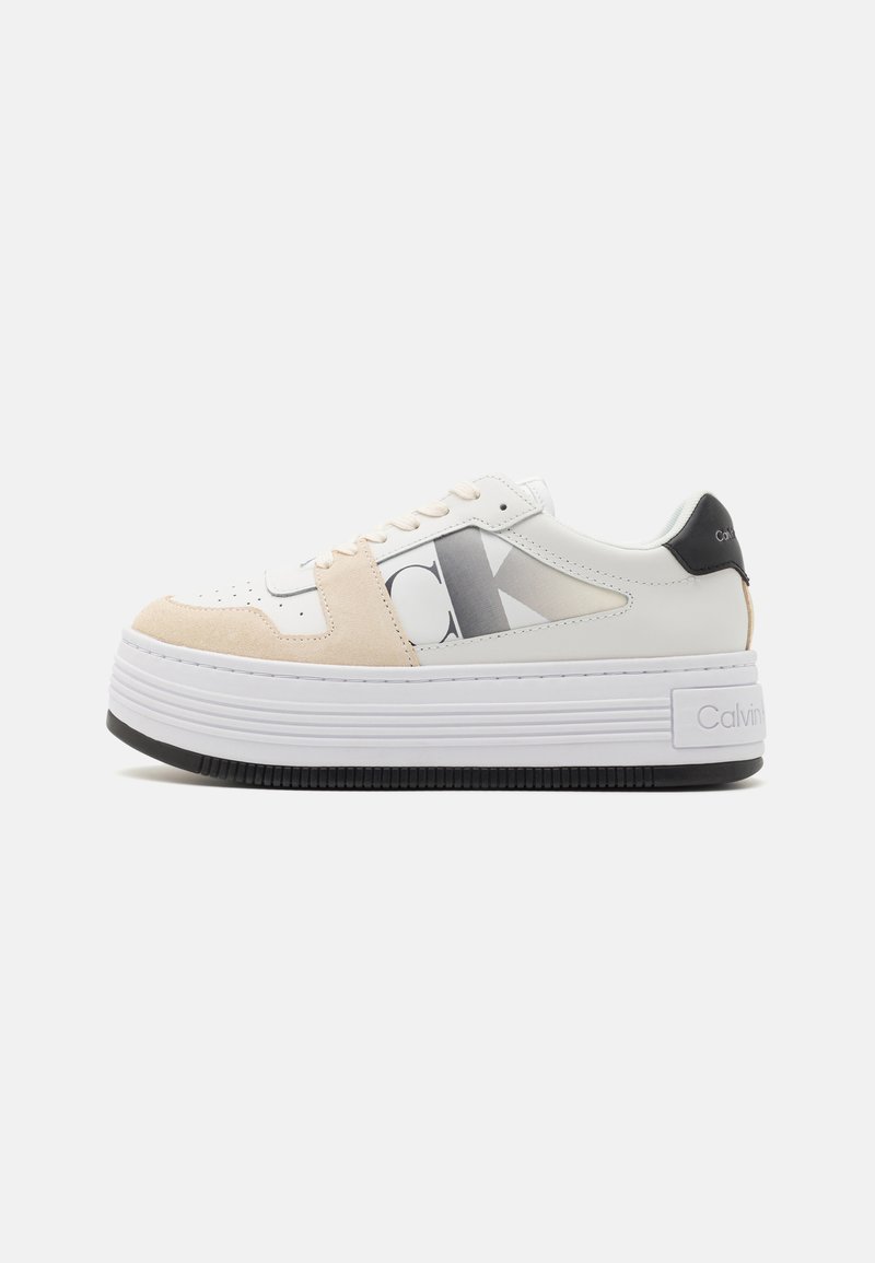 Calvin Klein Jeans BOLD LACE MIX - Sneakers basse - bright white/black