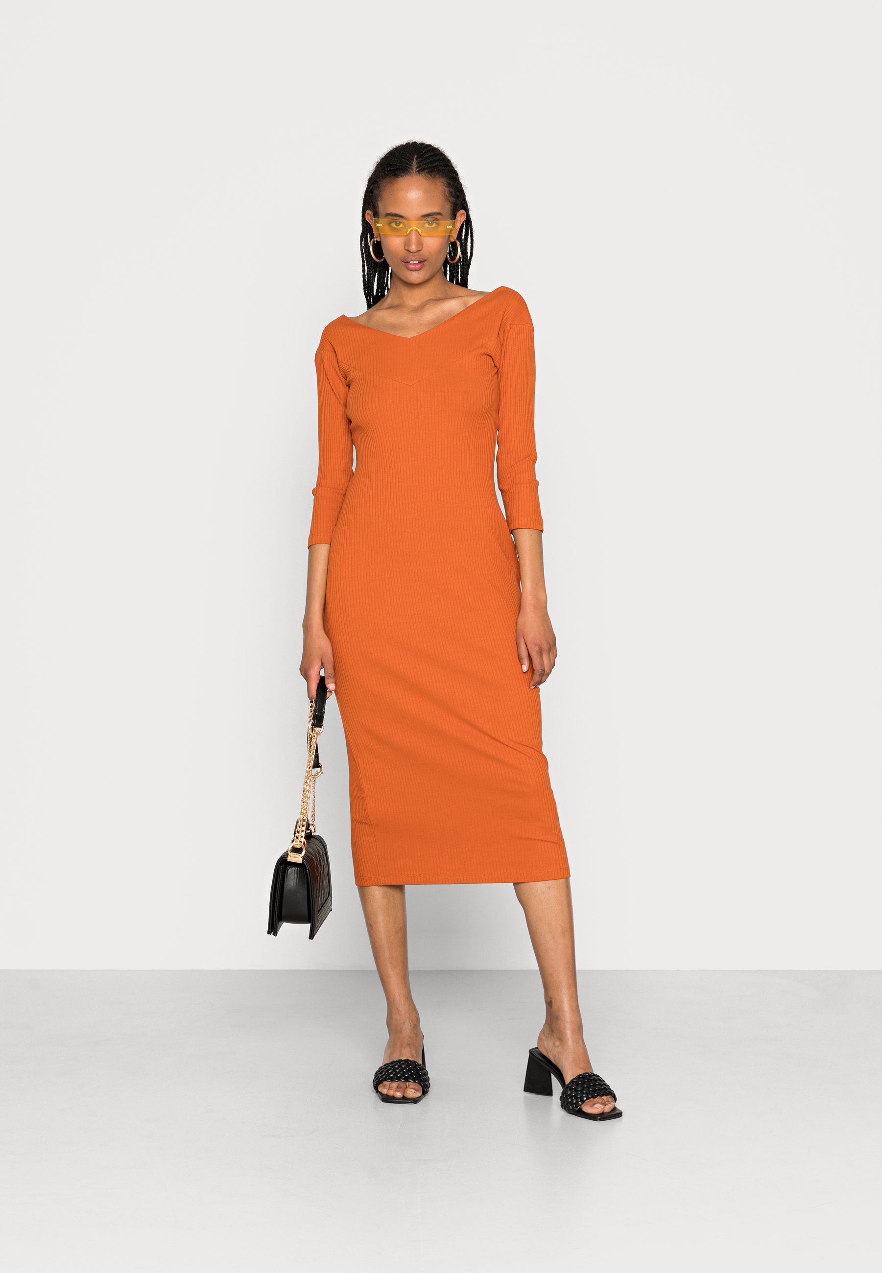 Anna Field Jumper dress - brown 