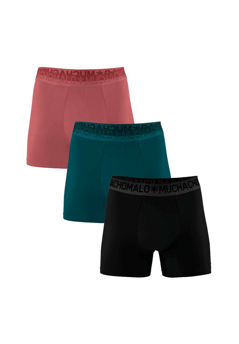 MUCHACHOMALO 3-PACK - Boxer alsónadrág - black green red