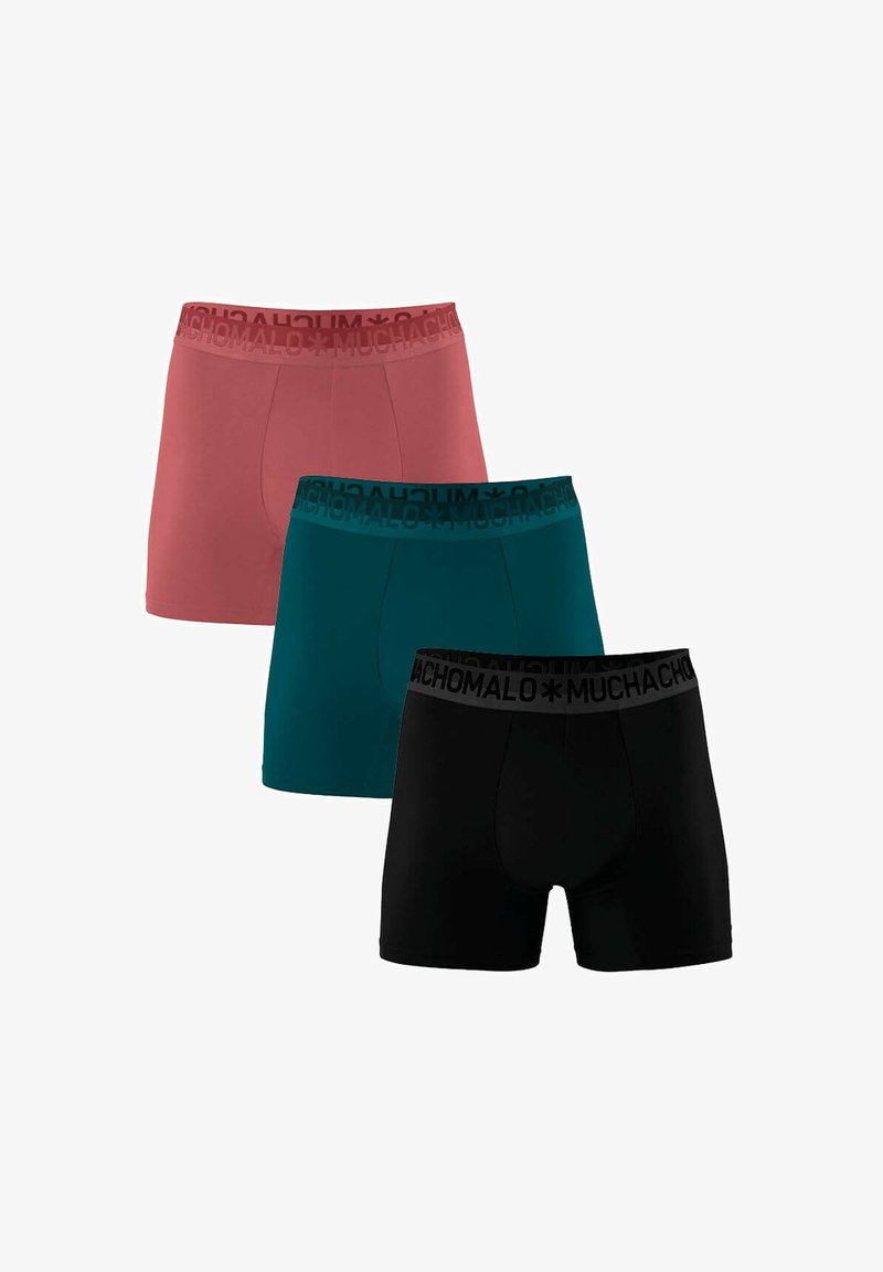 MUCHACHOMALO 3-PACK - Boxer alsónadrág - black green red