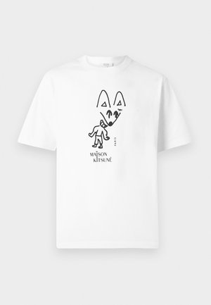 Maison Kitsuné PARTY FOX COMFORT TEE - T-shirts med print - white