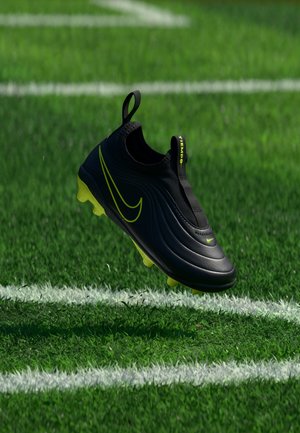 Nike Performance JR TIEMPO MAESTRO FLEX FGMG UNISEX - Chaussures de football sur gazon - black/volt