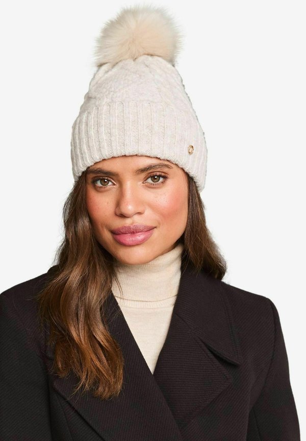 COSY CABLE POM - Mütze - natural