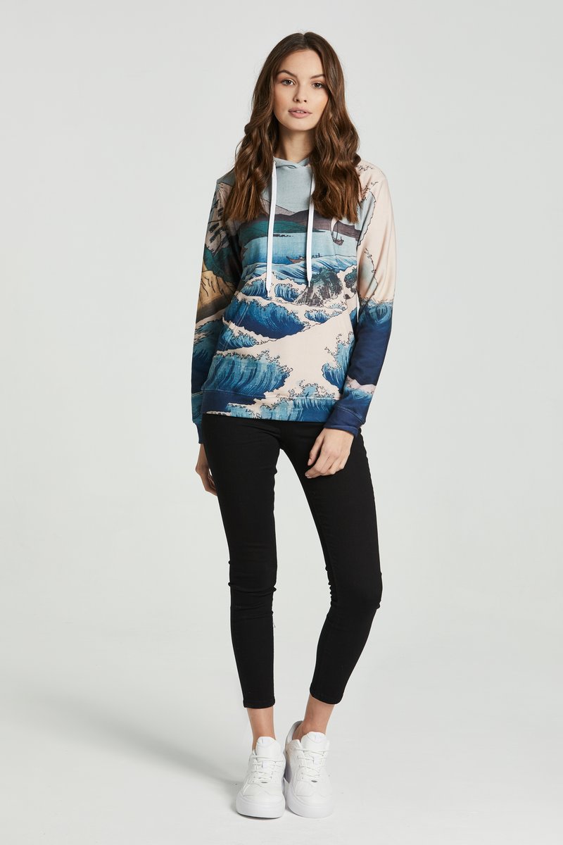 Damen Sweatshirts | Mr. GUGU & Miss GO THE SEA OF SATTA Kapuzenpullover beige - KK72735 Damen Sweatshirts | Mr. GUGU & Miss GO THE SEA OF SATTA Kapuzenpullover beige - KK72735