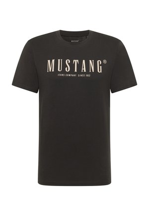 Mustang, T-Shirt print - schwarz