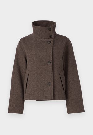 Object OBJRIKI SHORT COAT  - Short coat - morel
