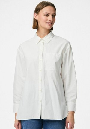 PCMELIA LOOSE NOOS - Skjortebluse - bright white