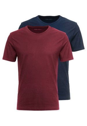 2 PACK - T-shirt basic - bordeaux